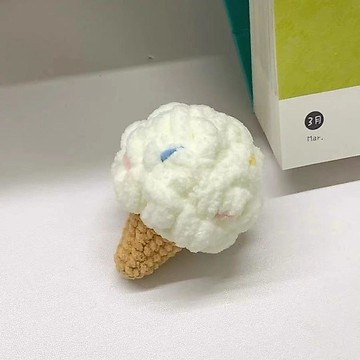 送教程💕冰淇淋掛件毛線手工編織diy鉤針材料包勾送禮物手作自制打發時間毛線編織材料包  diy手作材料包 手作diy手