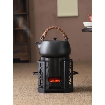 陶福氣圍爐煮茶家用室內炭火爐養生壺白茶普洱煮茶器戶外便攜茶具