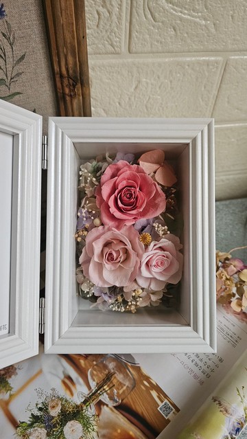 永生花相框(6寸照片) 可客製 新居 生日 升遷 教師節 交換禮物