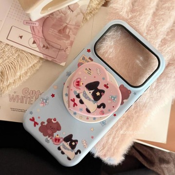 可愛貓咪蘋果iPhone17promax手機殼適用16菲林磁吸支架15韓系萌14