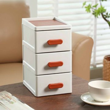 真心良品 KEYWAY聯府 暖拾桌上型收納盒-小款-2入