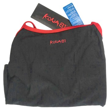 KONA81 酷吶81 女童連身三角泳衣 紅色滾邊 抗UV材質UPF50  黑色  150cm