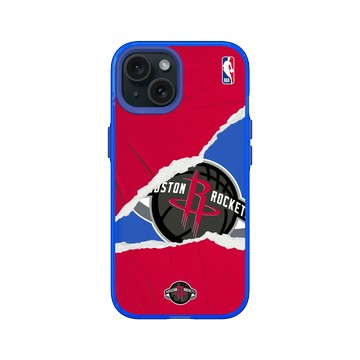 iPhone 15 Clear 激光藍 - NBA - 熱血系列-休士頓火箭 Houston Rockets - Sweat and Tears
