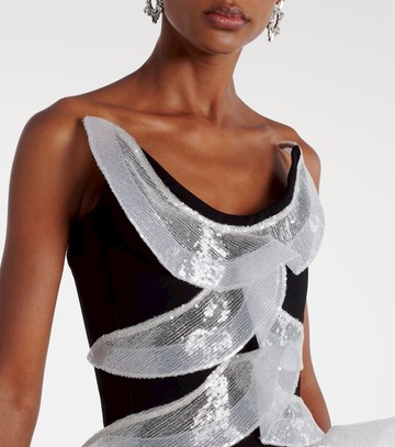 Maticevski Refraction sequined ruffled gown