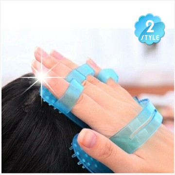 頭皮按摩毛小孩最愛寵物按摩套五指洗頭刷(單入)不挑色 [52887]