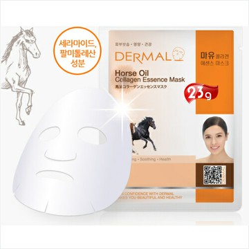 【韓國原裝進口】DERMAL馬油滋養緊實面膜(1入) [51854]便宜又好用