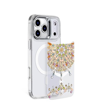 iPhone 17/16/15/14/13系列 可拆式磁吸片材彩鑽手機殼-炫