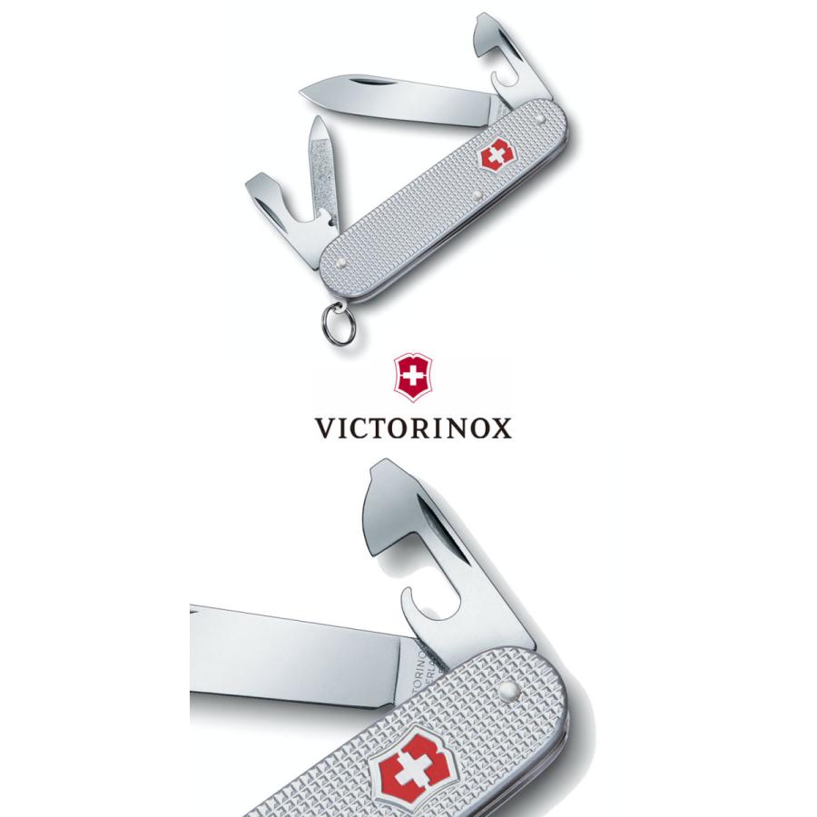 VICTORINOX ナイフ 万能ナイフ ビクトリノックス カデットALOX マルチツール コンパクト 小型 折りたたみ アウトドア キャンプ 軽量 アルミ 0.2601.26 OTTD