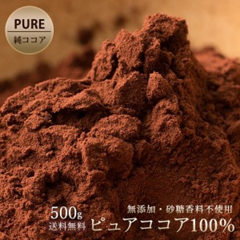 ココア ピュアココアパウダー 500g 無添加 砂糖不使用 [ 純ココアパウダー ココアパウダー ココア粉末 パウダー ] 送料無料 通販  LINEポイント最大10.0%GET | LINEショッピング