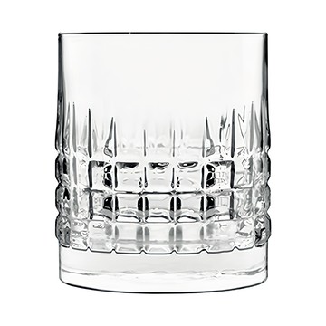 Luigi Bormioli 無鉛水晶 雕刻魅力威士忌杯 380ml 禮盒組  85 x 96mm  2個