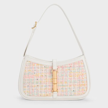 Cesia 金屬磁釦毛呢包