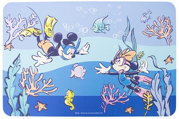 Disney Mickey Mouse and Minnie Mouse 硅藻土吸水軟地墊