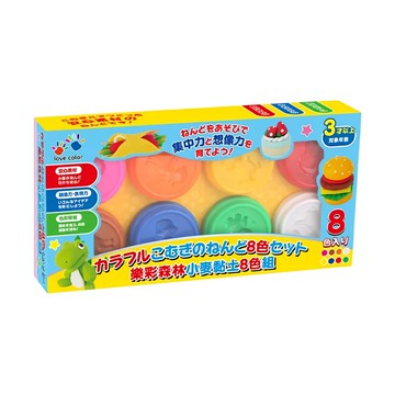 love color 樂彩森林 小麥黏土組 8色入  多色  1盒