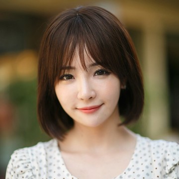 整頂假髮真髮絲-空氣瀏海內扣鮑伯頭女假髮2色74ah5【獨家進口】【米蘭精品】