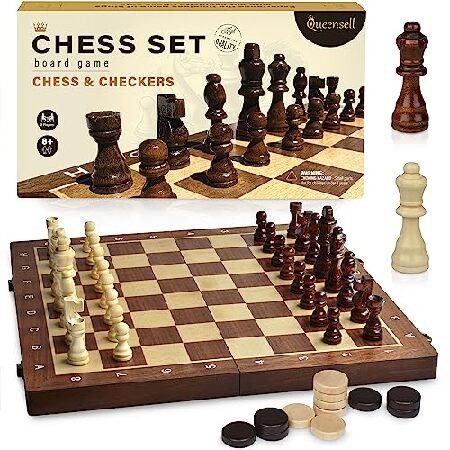 チェスセット 木製シェスセット 磁気チェスボード付き チェスと
