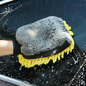 珊瑚絨雪尼爾雙面手套 洗車手套  洗車海綿 洗車棉 洗車布 洗車巾 洗車刷 洗車用品 自助洗【CN0185】普特汽車精品