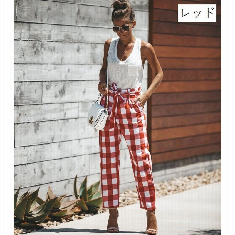 未使用タグ付き　ノーブル NOBLE チェックテーパードパンツ 38 ズボン NOBLE(ノーブル)のパンツアイテム一覧 | Rakuten Fashion(楽天