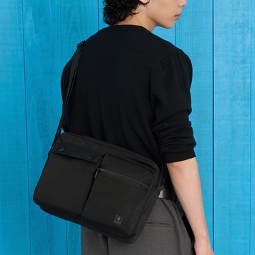 【PORTER INTERNATIONAL】斜槓冒險 SLOPE系列 斜背包(黑色)