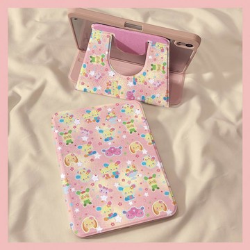 【甄選好物🌸】花小兔平板殼 花小兔ipad11平板保護套 360旋轉air7筆槽ipad10防摔MINI7平板保護殼