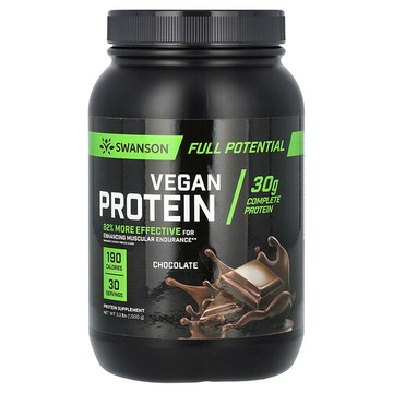 Swanson Vitamins, 全素蛋白質，巧克力味，3.3 磅（1500 克）