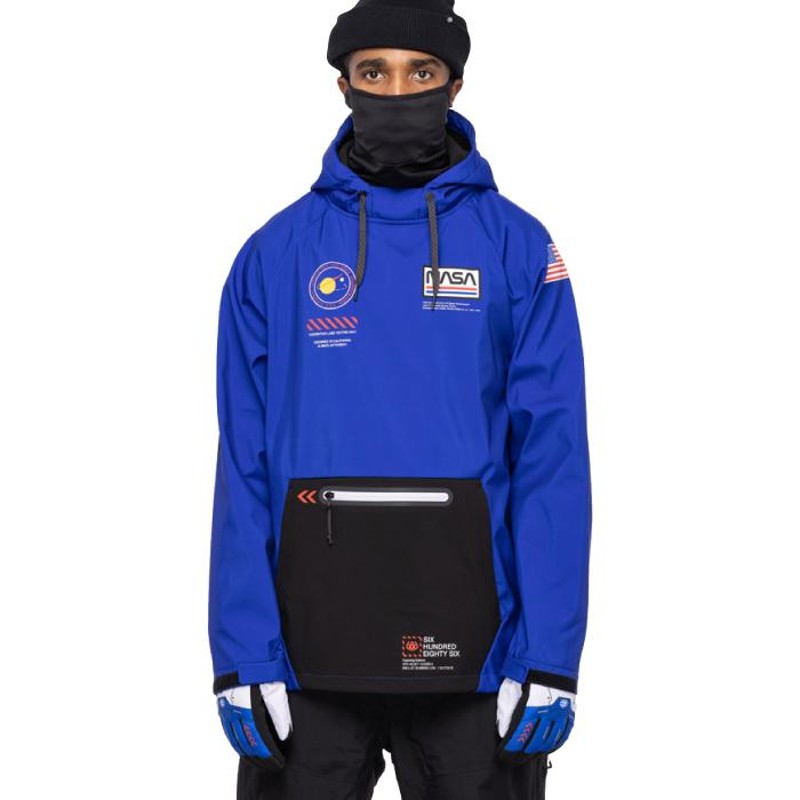 〇 686 Waterproof Hoody NASA BLUE Lサイズ ロクハチ メンズ