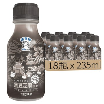 Milkcow 迷克控 台東初鹿黑豆芝麻豆奶  235ml  18瓶