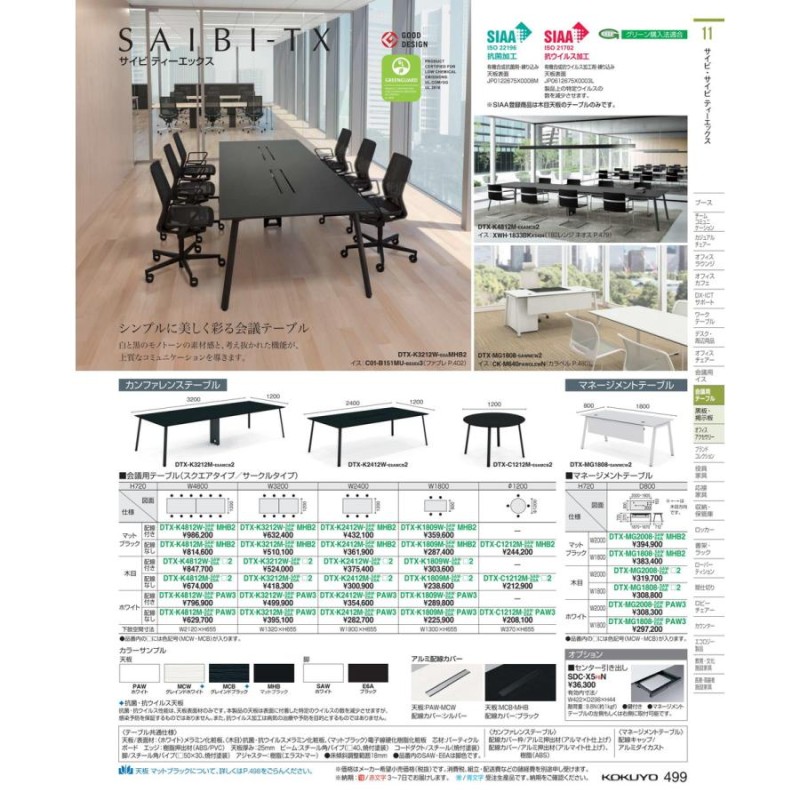 ＴＸ カンファレンステ−ブル DTX-K1809W-SAWMHB2 66841296 送料無料