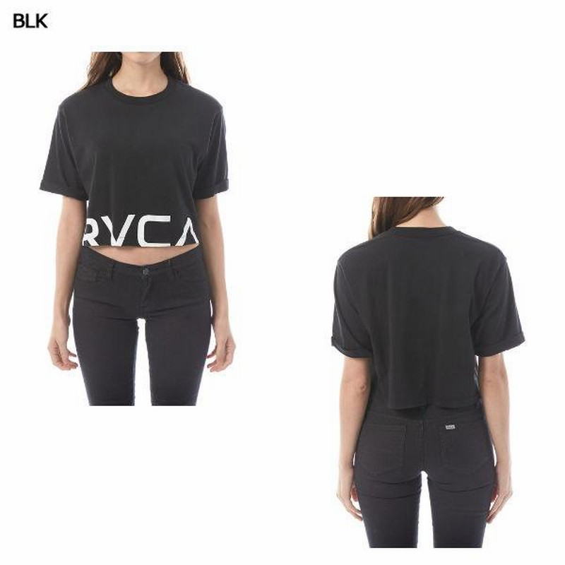 ルーカ RVCA レディース 半袖 クロップドTシャツ Tシャツ