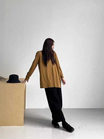 3rd三天堂軟糯絲滑三色百搭長袖tee