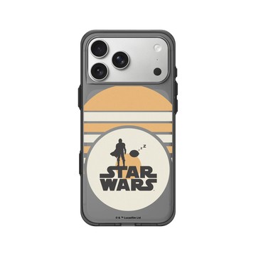 iPhone 17 Pro Max Clear (相機按鈕) 酷墨灰 - Star Wars - The Mandalorian - 復古印刷