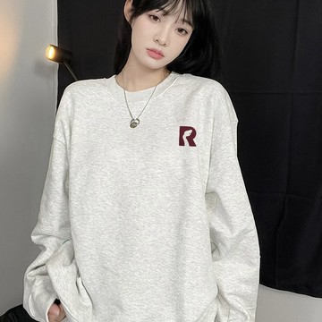 【 𝑭𝒍𝒐𝒘𝒆𝒓𝒔𝒆𝒂】寬鬆 蛇年印花 大學T 圓領衛衣 酒紅色 高磅數 美式衛衣 刷毛大學T 長袖大學T