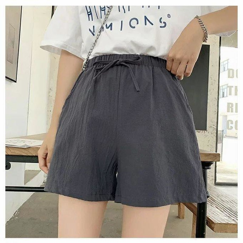 レディース ショートパンツ コットン 夏 短パン ゆったり 普段着