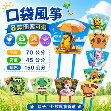 現貨  風箏玩具  玩具 口袋風箏 軟體風箏 小風箏 放風箏 戶外玩具 公園玩具 露營玩具 親子互動  可愛風箏