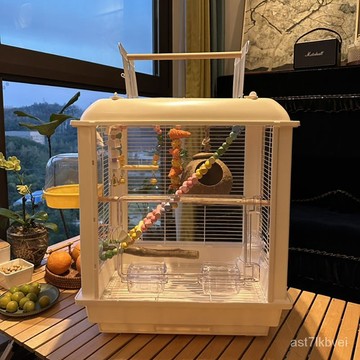 🔥鳥類專屬🔥大型鳥籠 鸚鵡鳥籠子 超級繁殖籠 鸚鵡豪華別墅 八哥專用鳥籠 白鐵鳥籠豪華鸚鵡籠大型虎皮牡丹玄鳳專用生態透明