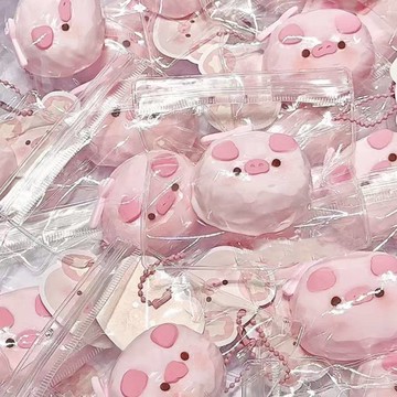 臺灣/🌸解壓玩具 發洩【超萌小豬】手工小豬捏捏解壓可愛玩具水感爆漿小紅書同款學生黨