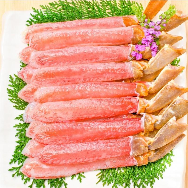 超特大 5L ズワイガニ ポーション かにしゃぶ お刺身用 1kg 500g×2パック （BBQ バーベキュー かに カニ 蟹）おせち 単品おせち 海鮮おせち