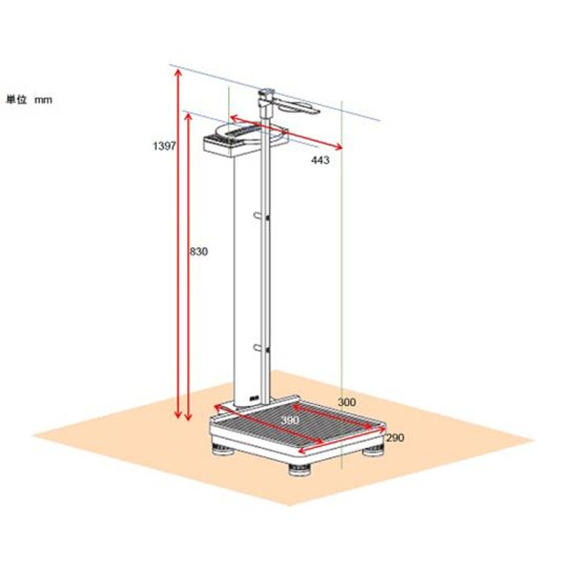 身長計付デジタルコラムスケール[検定付]4級 seca aso 8-5190-01 医療・研究用機器 | LINEブランドカタログ