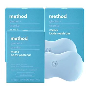method 美則 男仕潔膚皂  – 極地冰川 142gx2 (3盒)