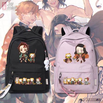 鬼滅之刃動漫周邊炭治郎禰豆子男女大容量旅行包學生雙肩包背包tt