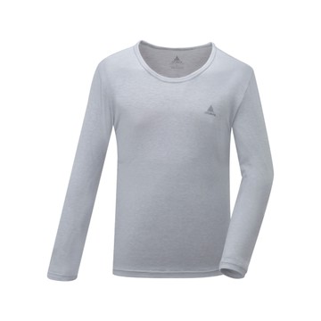 ATUNAS 歐都納 男石墨烯抑菌蓄熱圓領內著衣-灰M-XL【杏一】