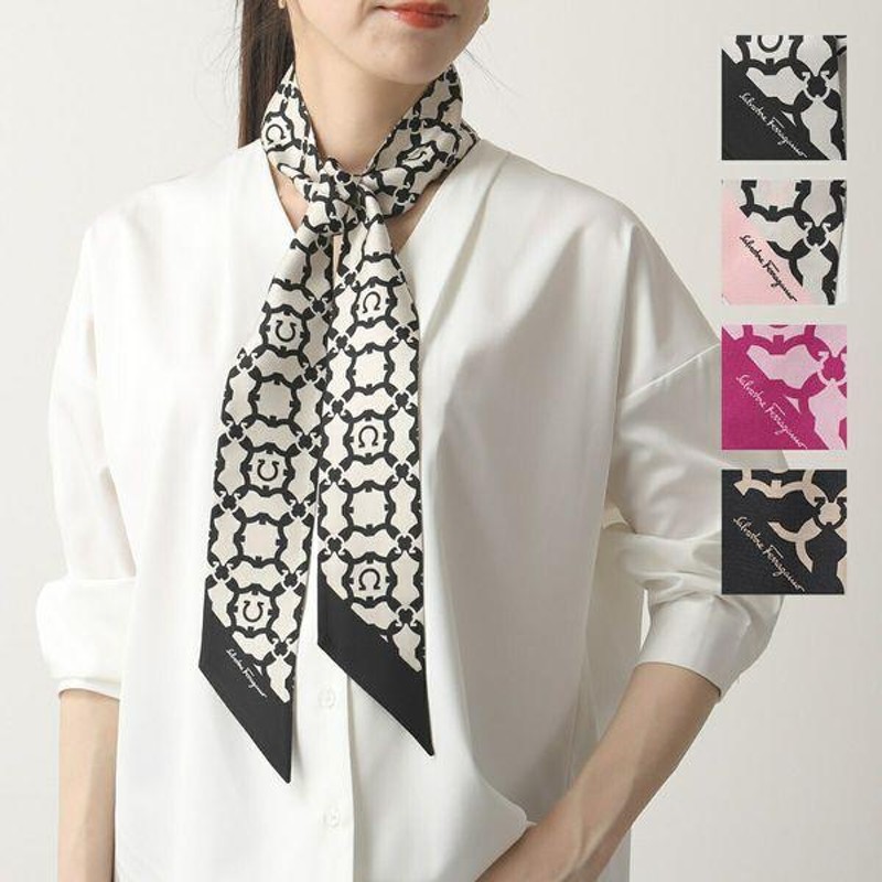 FERRAGAMO フェラガモ スカーフ 32 0260 レディース シルク  