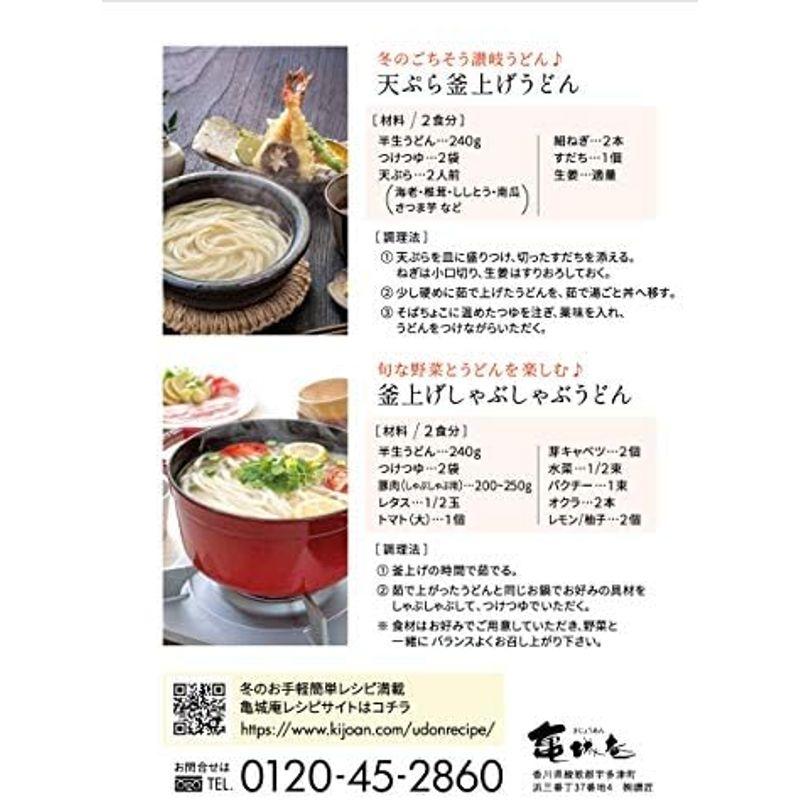 半生讃岐うどん太切麺 300g×15袋 お徳用セット かけつゆ付・さぬきうどんの亀城庵