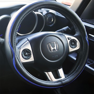 COTRAX 方向盤套 科技風格透氣  藍色 + 黑色  M(37~39cm)