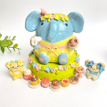 手工陶瓷可愛象頭神特別禮物