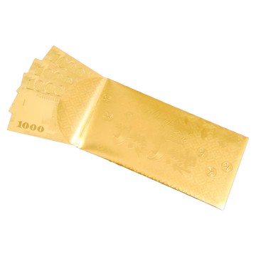 紅包 1000金印 Set 紙和人造金箔材質  1包
