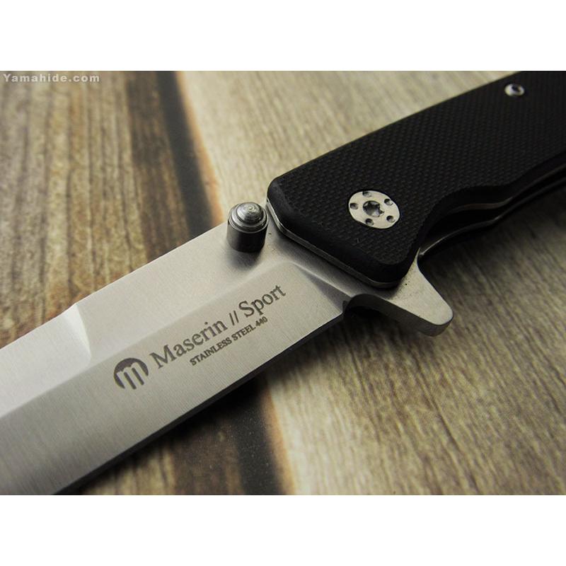 マセリン スポーツ フリッパー ライナーロック 折り畳みナイフ Maserin Sport folding knife 46006G10N