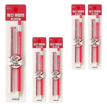 iiGEN 朝鮮文具房 紅色評分筆組 2.6mm