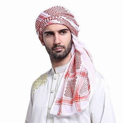 イスラム教徒 ターバン メンズ 頭巾 おしゃれ ムスリムウェア キャップ ヒジャブ スカーフ 帽子 男性 ヘッドバ