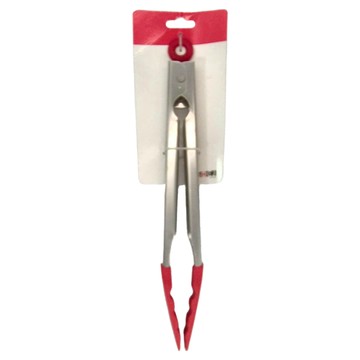 SHCJ 生活采家 家用304不鏽鋼耐熱矽膠食物夾  尺寸: 27*4.3*3.7cm  54022  1支