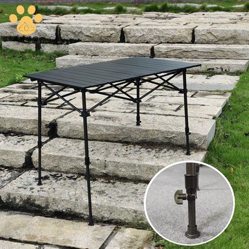 戶外折疊桌 露營野餐裝備用品燒烤擺攤便捷式超輕鋁合金蛋卷桌子ws8261